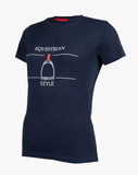 T-shirt Equine Sports Style Navy