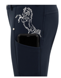 Riding breeches Softshell Bauke Junior Total Eclipse