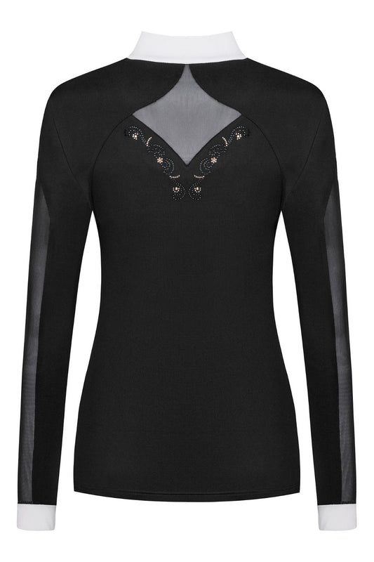 Wedstrijdshirt Cathrine Lange Mouw Rosegold Zwart