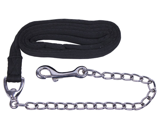 Halter rope with chain soft Black