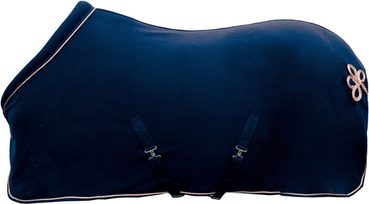 Fleecedeken Cooler Rosegold Glamour Style Rosegold Navy