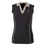 Polo Limone Sleeveless Zwart