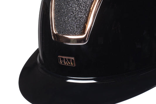 Veiligheidshelm Lady Shield Glossy Zwart / Rosegold