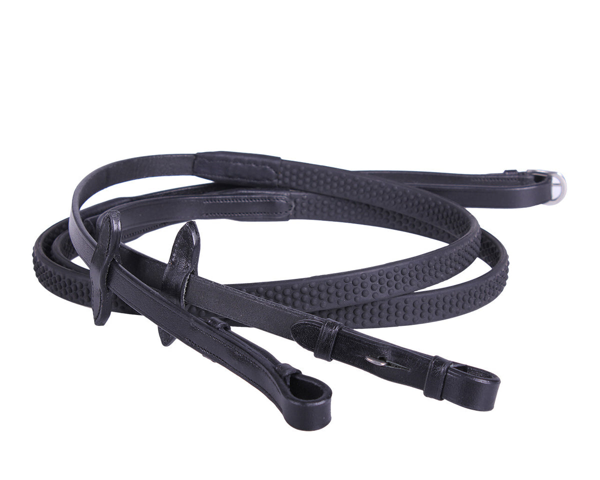 Teugel rubber Soft Zwart