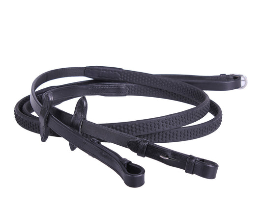Teugel rubber Soft Zwart