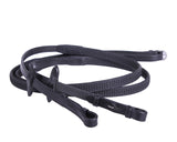 Teugel rubber Soft Zwart