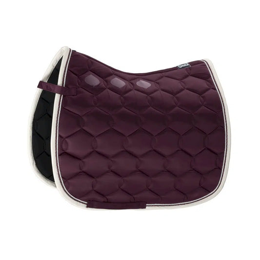 Eskadron Saddle Pad Glossy Wave Contrast Blackberry