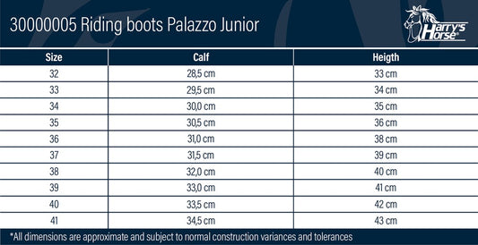 Rijlaars Palazzo Junior Zwart