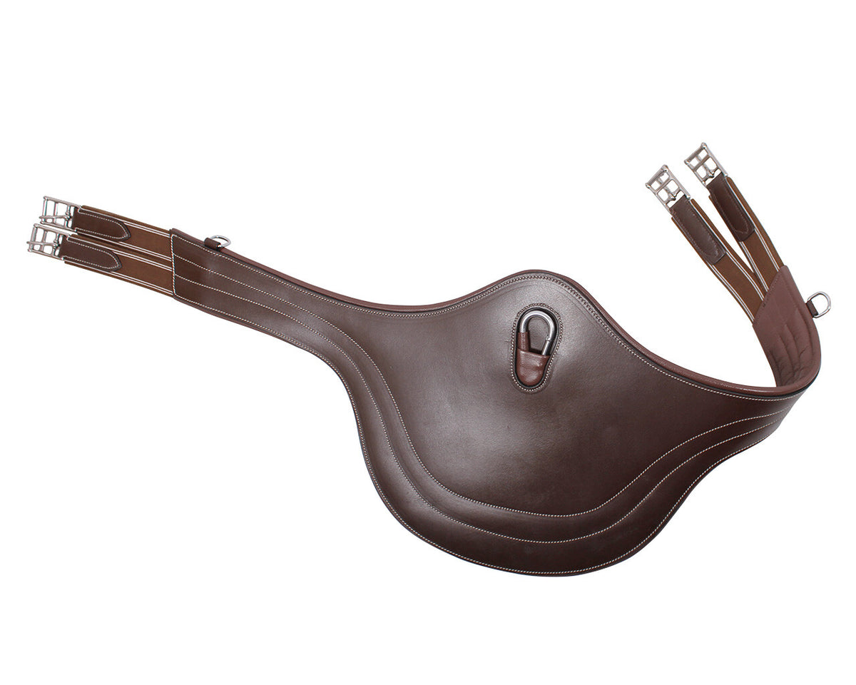 Singel met buikflap luxe Bruin