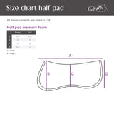 Zadelonderlegger memory foam