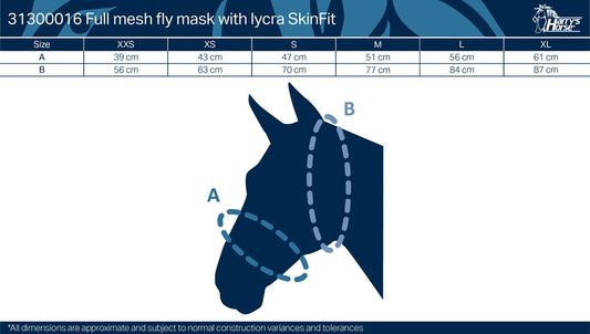 Vliegenmasker Skinfit met oren Zwart