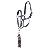 Halsterset Met musketonhaak Insignia Blue