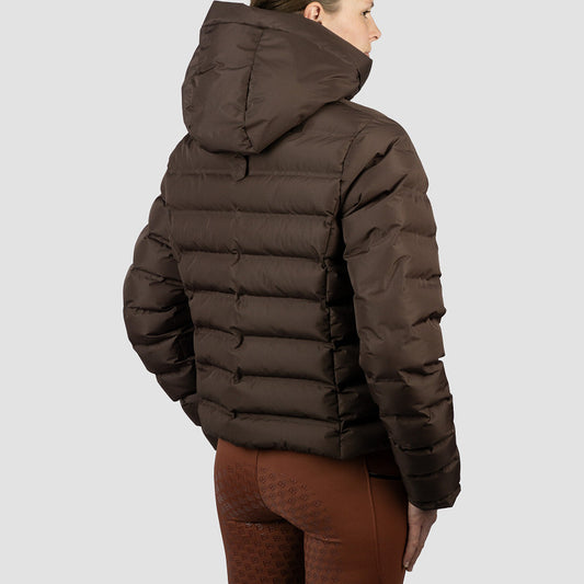 Pufferjas Kort Penelope Chocolate