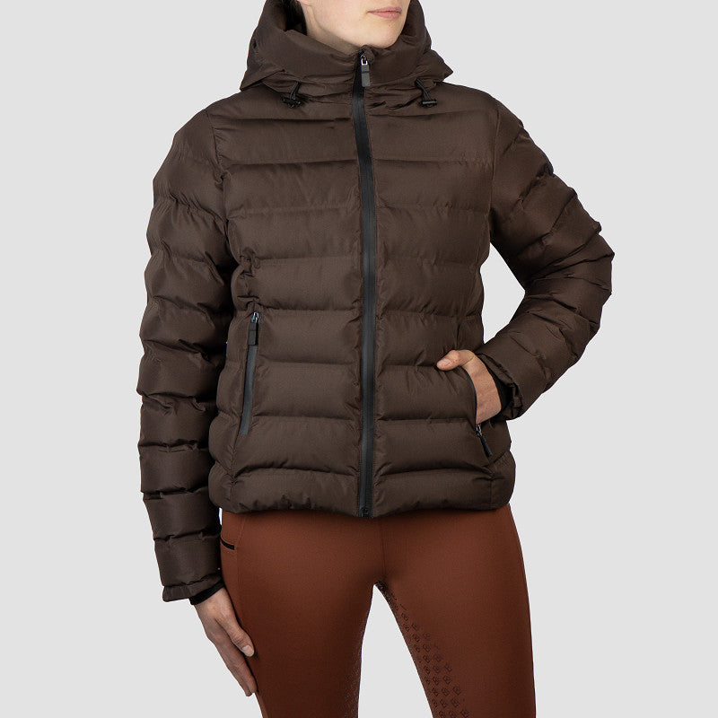 Pufferjas Kort Penelope Chocolate