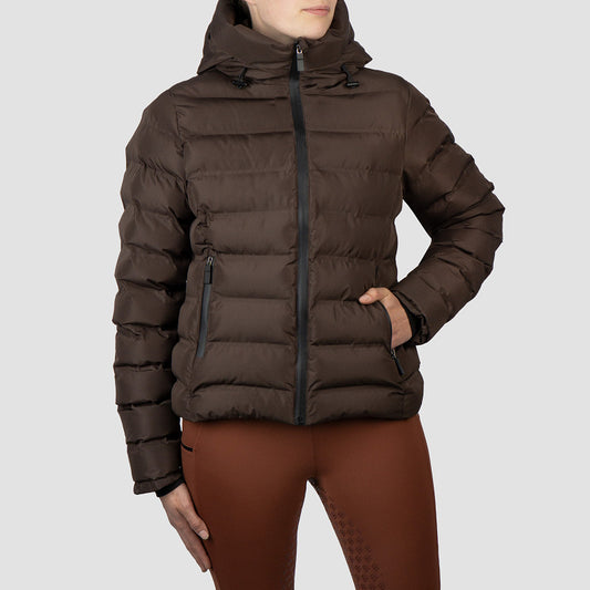 Pufferjas Kort Penelope Chocolate