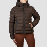 Pufferjas Kort Penelope Chocolate