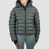 Pufferjas Kort Penelope Schaduw Steel