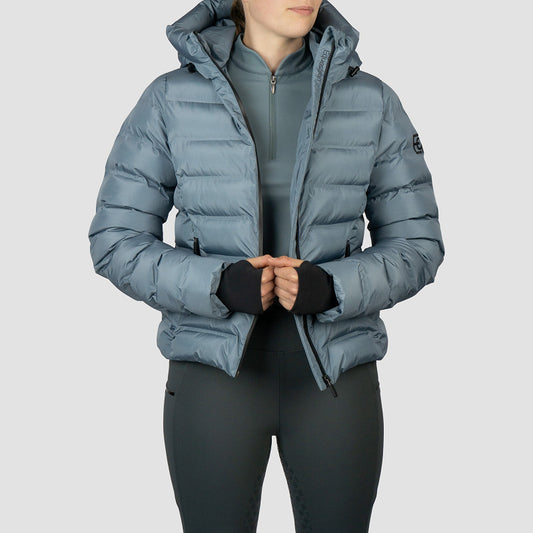 Pufferjas Kort Penelope Blue Mist