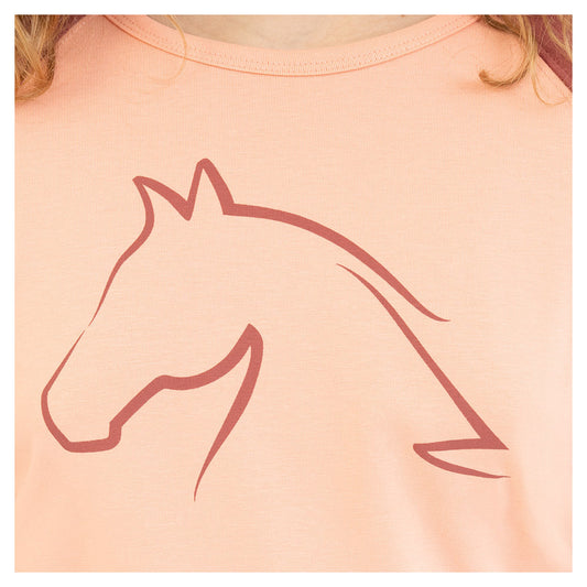 Eevolv T-Shirt Ishaura Coral Almond