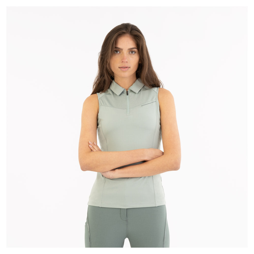 Mouwloos Poloshirt Isa Slate Gray