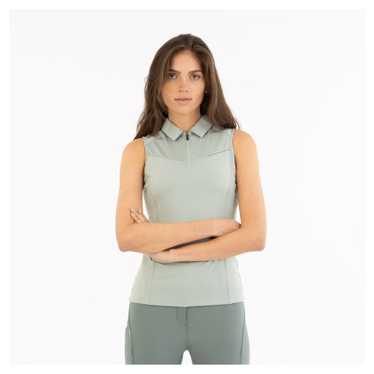Mouwloos Poloshirt Isa Slate Gray