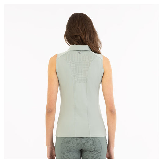 Mouwloos Poloshirt Isa Slate Gray