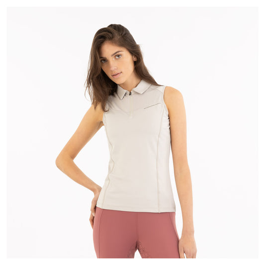Mouwloos Poloshirt Isa Chateau Gray
