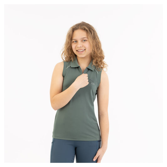 Mouwloos Poloshirt Eevolv Ilona Balsam Green