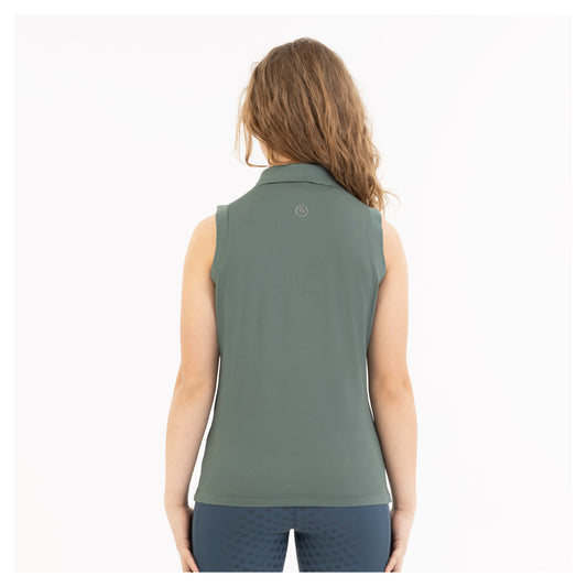 Mouwloos Poloshirt Eevolv Ilona Balsam Green