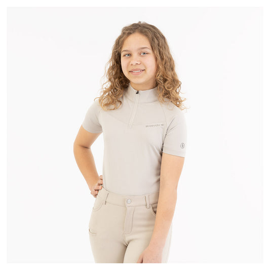 Eevolv half-zip shirt korte mouw Iselin Chateau Gray