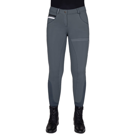 Riding breeches Softshell Emma Full Grip Jungle Green