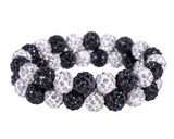 Knotband Gloss Wit/Zwart