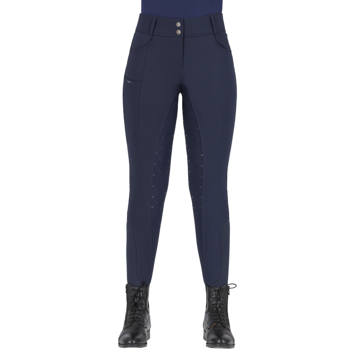 Rijbroek Softshell Lymee Full Grip Zwart