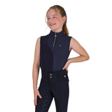 Mouwloze sporttop Aubree Junior Navy
