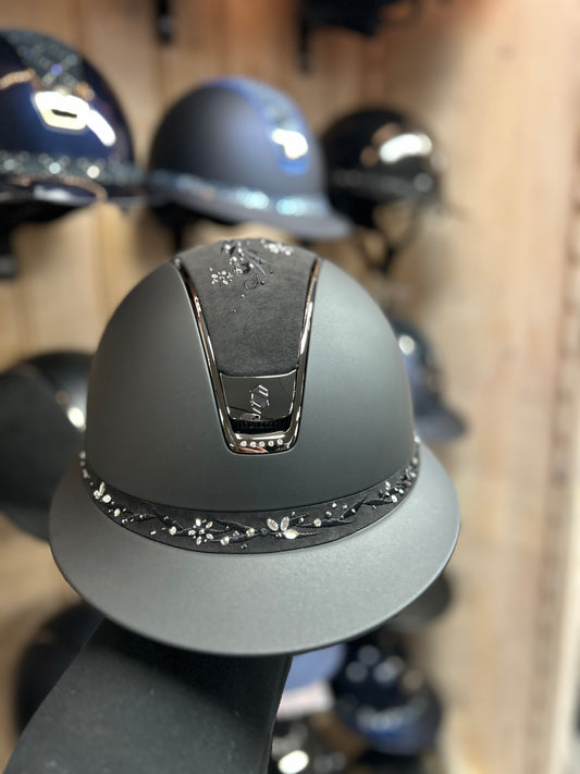 Samshield 2.0 Miss ShadowMatt Black Flower Swarovski Jewelery Top + Frontal band