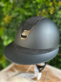 Samshield 2.0 Miss ShadowMat Zwart Crystal Fabric Top + Frontal Band