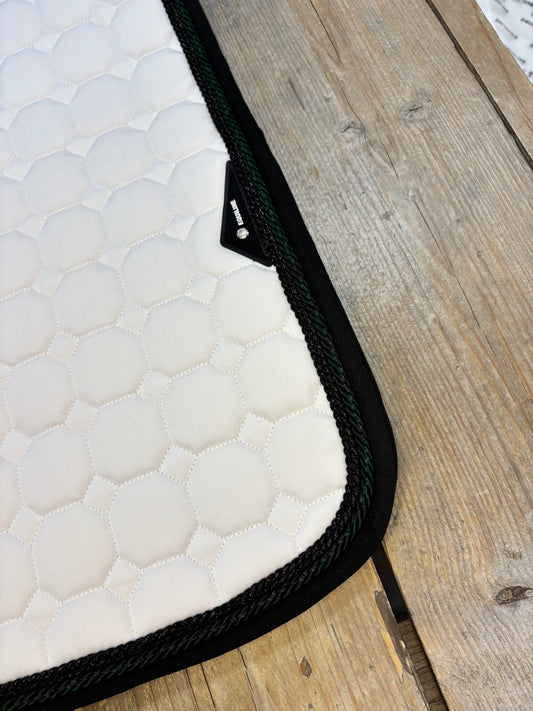 Custom | Equiline Octagon Zadeldek Wit Groen