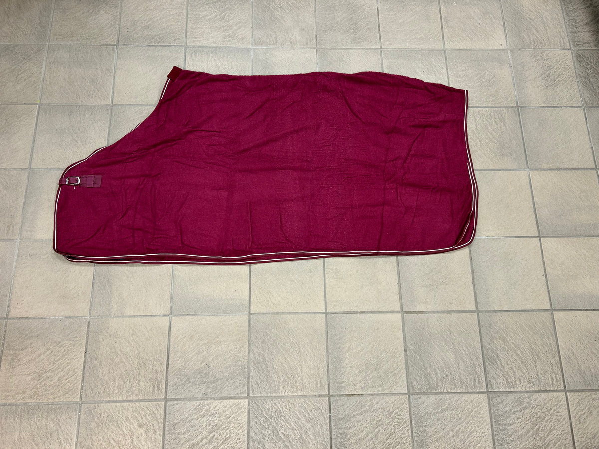 Fleece blanket terry cloth Bordeaux [size 175]