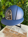 KEP Italia Cromo 2.0 Matt Blauw Polo Kristalli Logo Rosegold