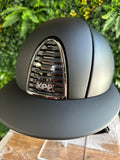 KEP Italia Cromo 2.0 Matt Zwart Polo Kristalli Logo Mirror black frame