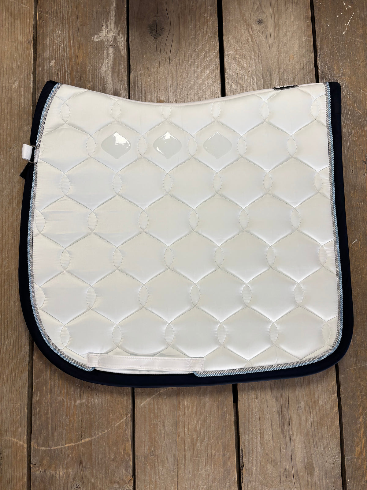 Custom | Eskadron Wave Zadeldek Wit Navy II