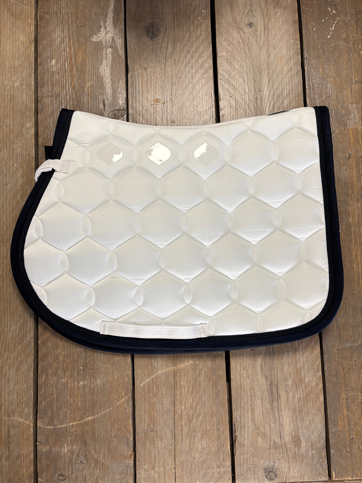 Custom | Eskadron Wave Zadeldek Wit Navy I