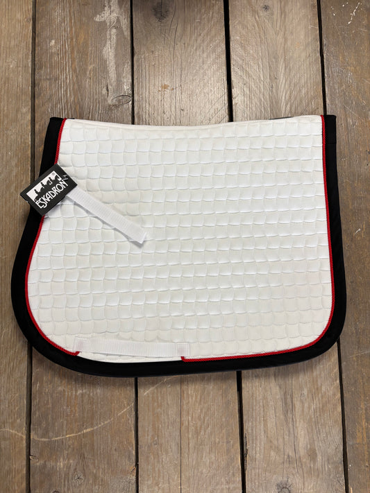 Custom | Eskadron Cotton Zadeldek Wit Zwart