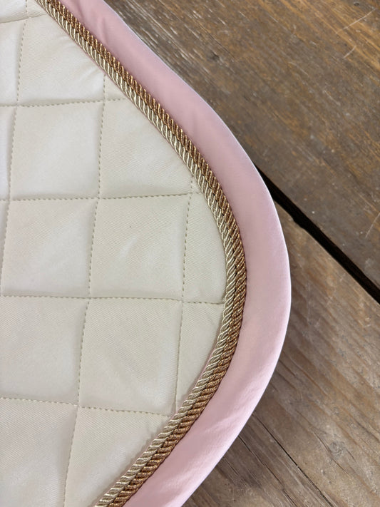 Custom | Eskadron Matrix Zadeldek Wit Roze