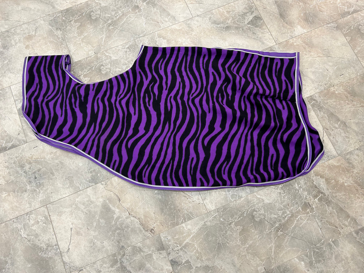 Uitrijdeken Zebraprint Black - Purple [Full]