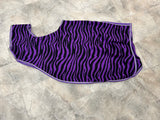Uitrijdeken Zebraprint Black - Purple [Full]