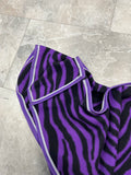 Uitrijdeken Zebraprint Black - Purple [Full]