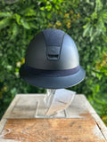 Samshield 1.0 Miss ShadowMatt Blauw Alcantara top & band