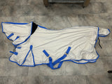 Vliegendeken met Hals Wit/Blauw [175]