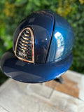 KEP Italia Cromo 2.0 Shine Blauw Kristalli Logo Polo Rosegold